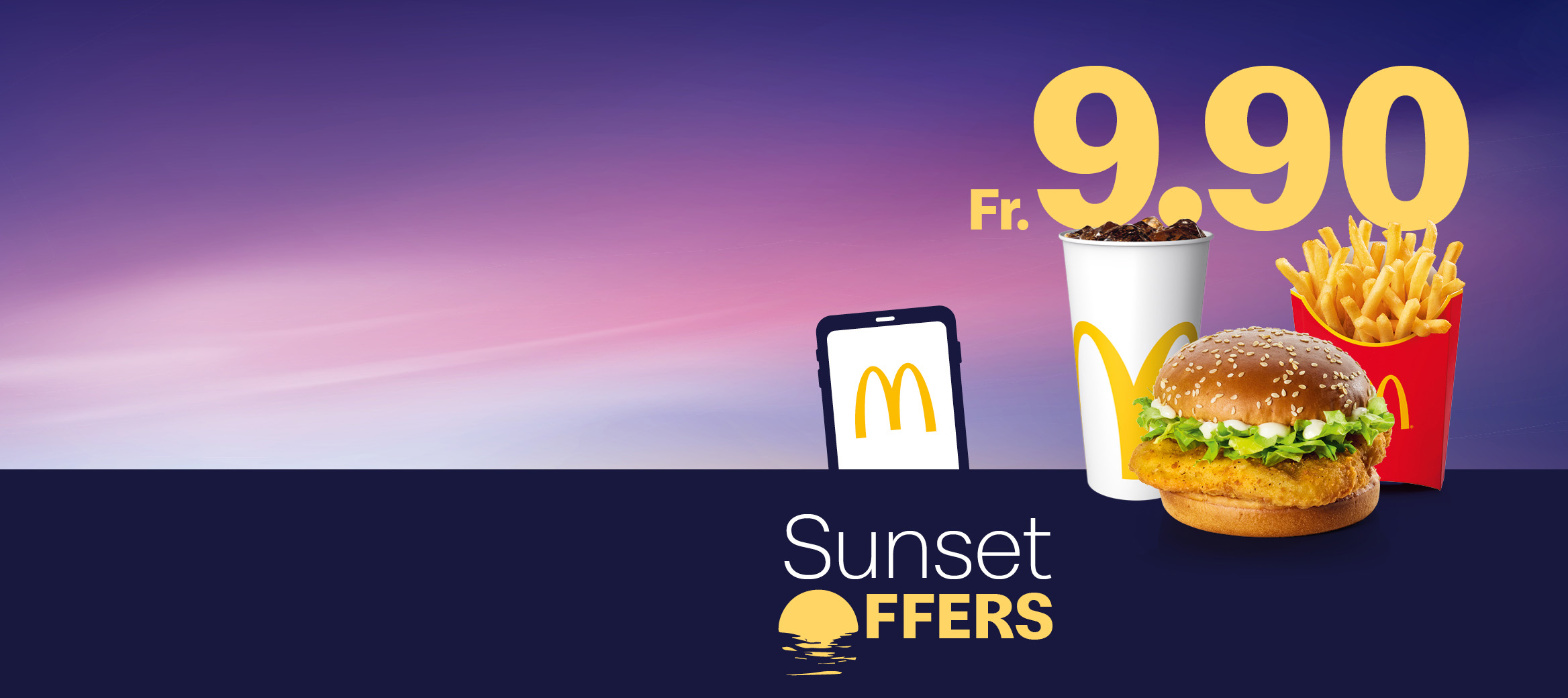 sunset menu boisson mc chicken