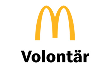 Abbildung des McDonald's Logos mit dem Schrifzug Volontär