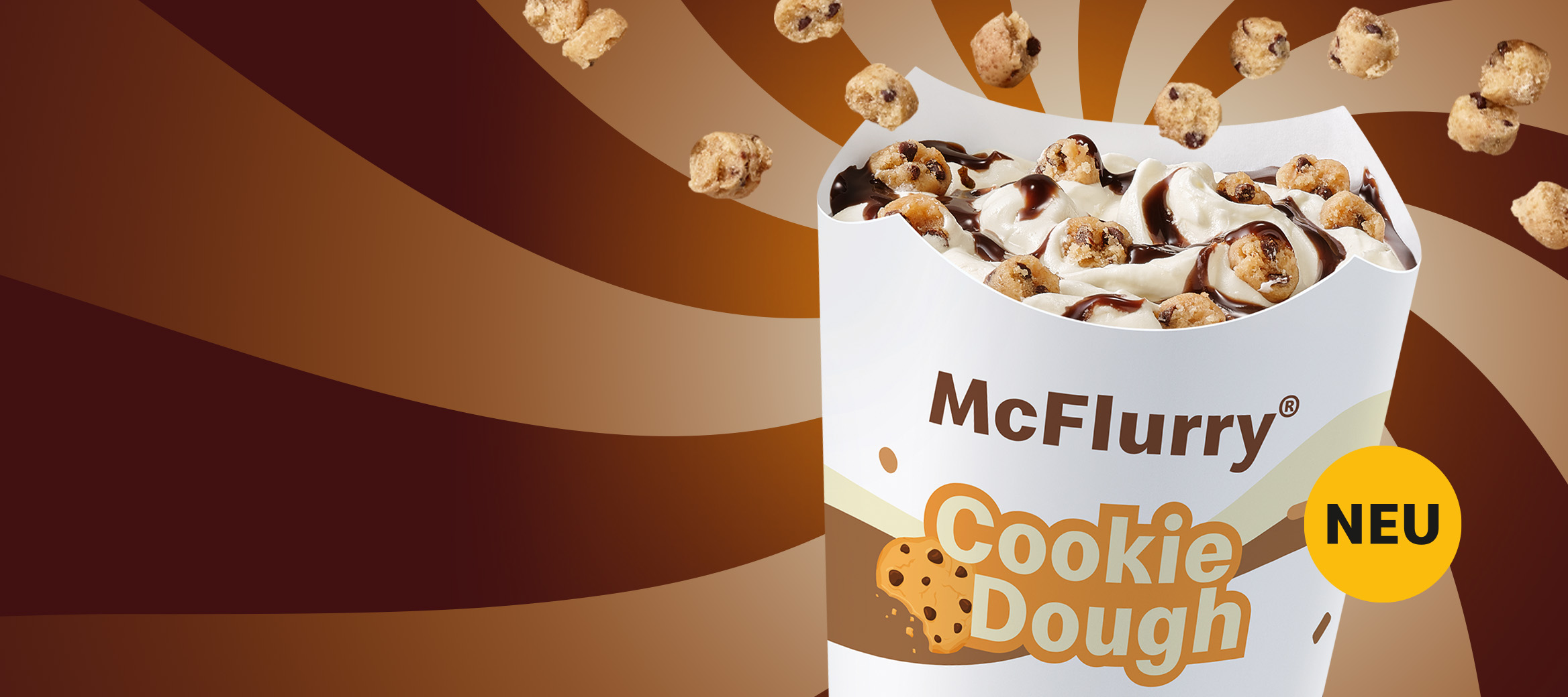 Wir sehen den McFlurry® Cookie Dough