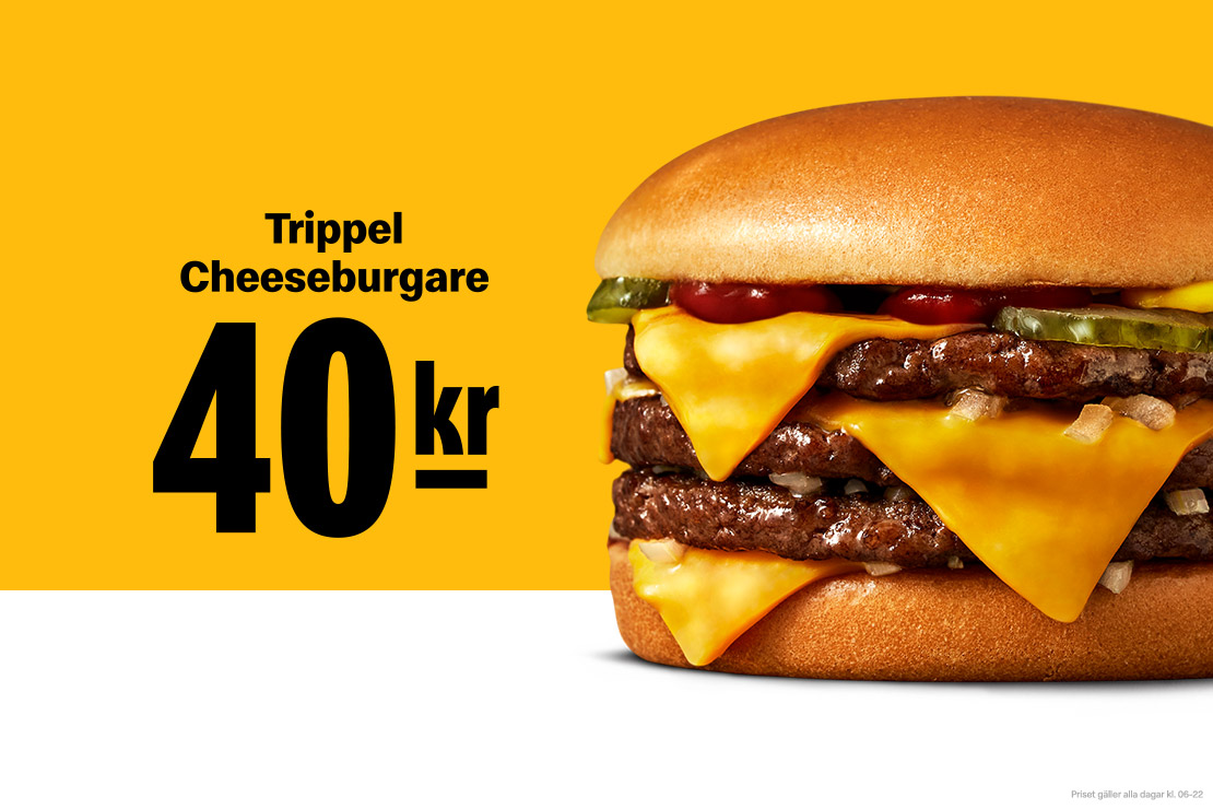 Trippel Cheeseburgare