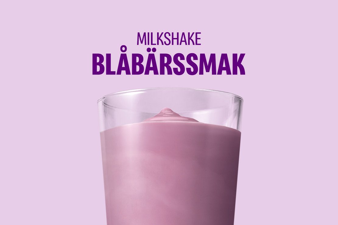 Milkshake Blåbärs-smak