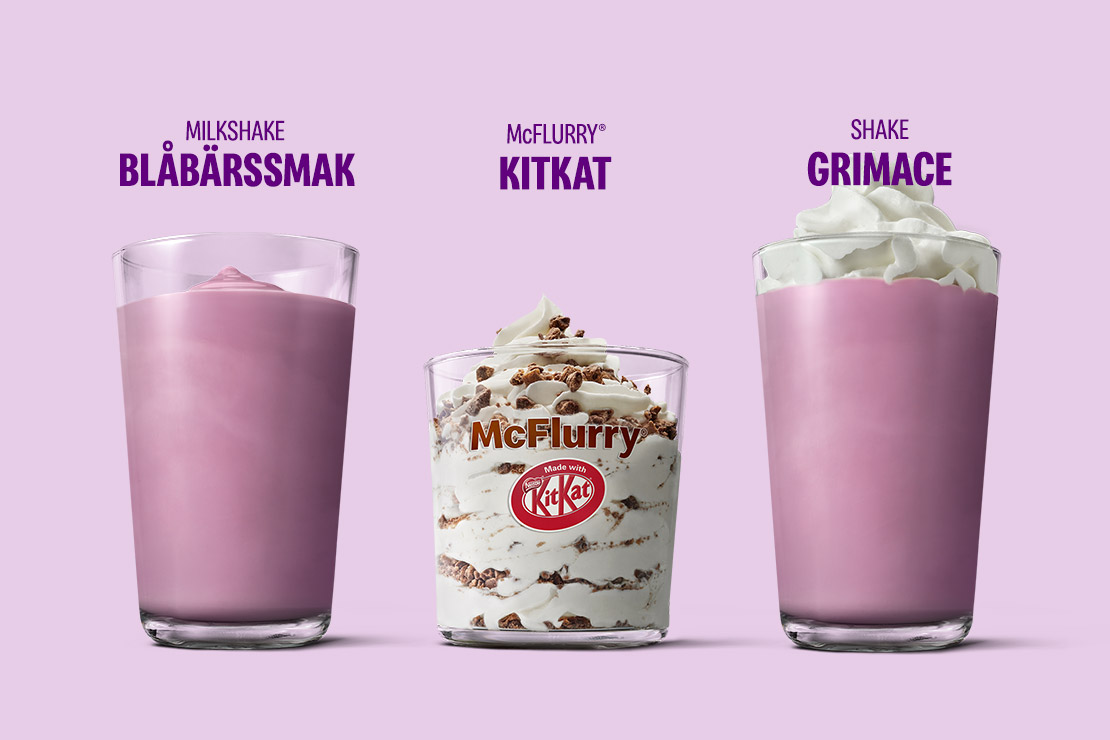 Desserter Shakes och McFlurry KitKat