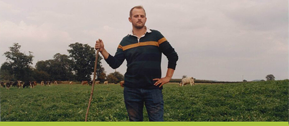 Farmer in a field.