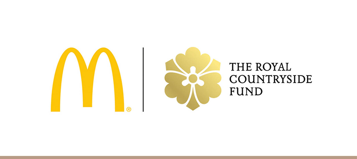 The McDonald's logo next to the Prince's Countryside Fund logo.