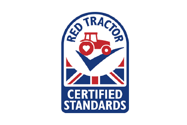 Logo for Red Tractor Certified Standards.