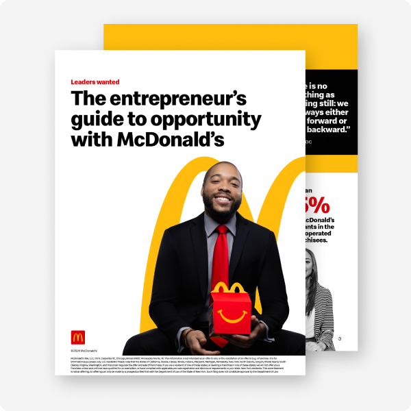 Leaders wanted, The entrepreneur’s guide to opportunity with McDonald’s